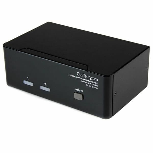 KVM -omvandlare med 2 portar Startech SV231DD2DUA