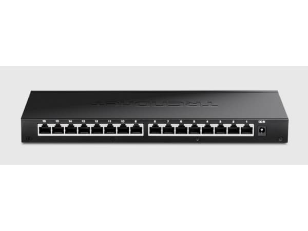 TRENDnet TEG-S3160 - Version v1.0R - switch - ohanterad - 16 x 100/1000/2.5G - skrivbordsmodell - TAA-kompatibel