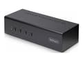 Miniatyrbild 1 av 5: StarTech.com 4-Port Dual-Monitor DisplayPort KVM Switch, 4K 60Hz, 2x USB 5Gbps Hub Ports, 2x USB 2.0 HID Ports, Hotkey and Push-Button Switching, TAA