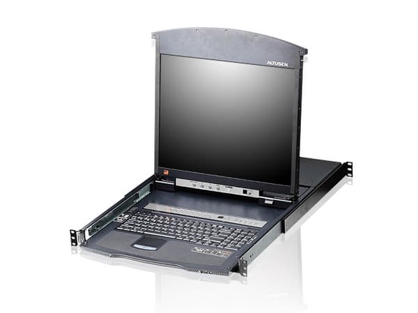 Aten KL1508AN-AXA-AG, 1600 x 1200 pixlar, Rackmontering, 1U, 23 W, Svart