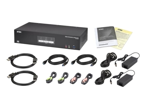 ATEN ATEN ATEN CS1922ATC 2-porttinen USB 3.0 4K DisplayPort KVM-kytkin ATC:lle