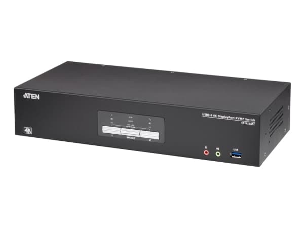 Aten ATEN CS1922ATC Switch 2-Port USB 3.0 4K DisplayPort KVM Switch for ATC Sort