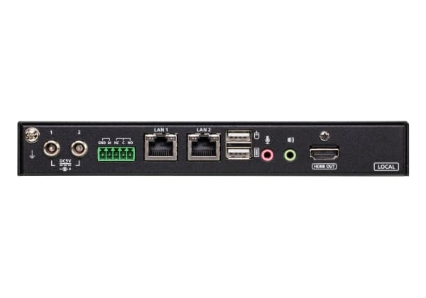 ATEN CN9850 - Omkopplare för tangentbord/video/mus - fjärrdelad åtkomst av en port, 4K, HDMI - 4 x KVM port(s) - 1 lokal användare - rackmonterbar
