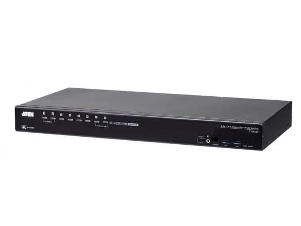 ATEN CS19208-AT-G, 4096 x 2160 pikseliä, 4K Ultra HD, 18,44 W, Musta