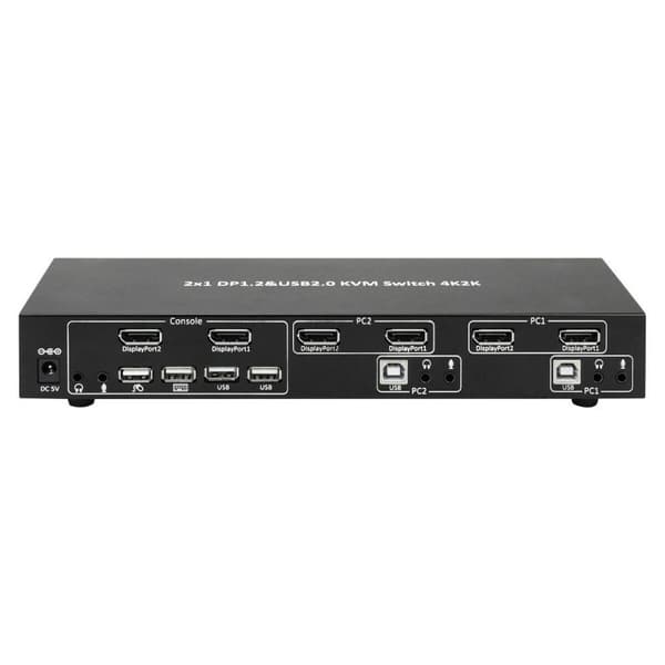 KVM-Brytare Techly DP-KVM2