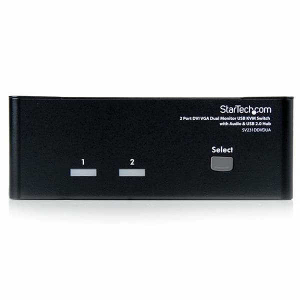 KVM -kontakt med 2 porte Startech SV231DDVDUA