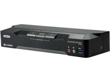 ATEN CM1942, 4096 x 2160 pixlar, 4K Ultra HD, 11,58 W, Sort Svart