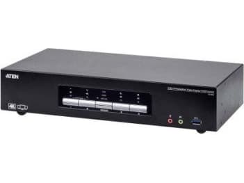 ATEN CS1964-AT-G, 4096 x 2160 piksler, 4K Ultra HD, 15,49 W, Sort Sort