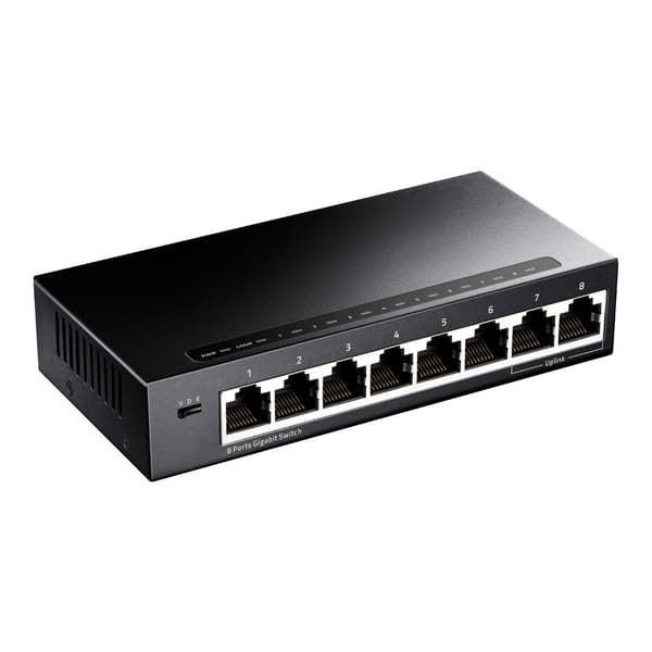 Cudy GS108 nätverksswitch Gigabit Ethernet (10/100/1000) Svart