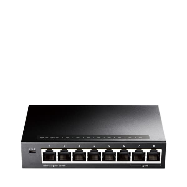 Cudy GS108 netværksswitch Gigabit Ethernet (10/100/1000) Sort Sort