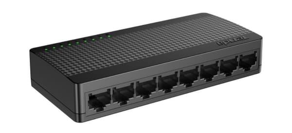 Tenda SG108M netværksswitch Ustyret Gigabit Ethernet (10/100/1000) Sort