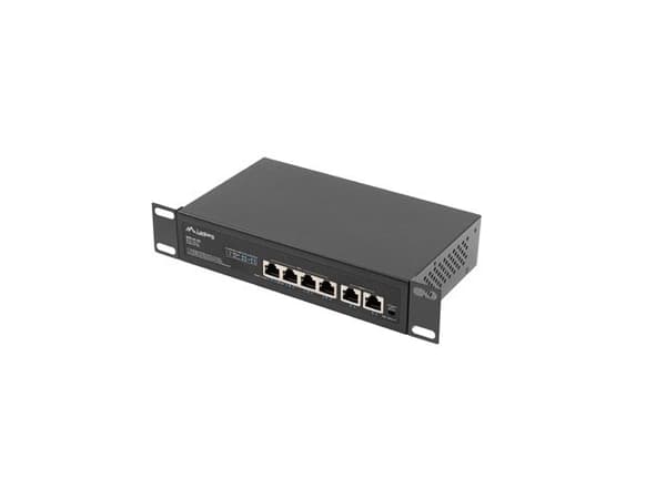 Lanberg Switch PoE+ Rack 10"/19" RSFE-4P-2FE-60