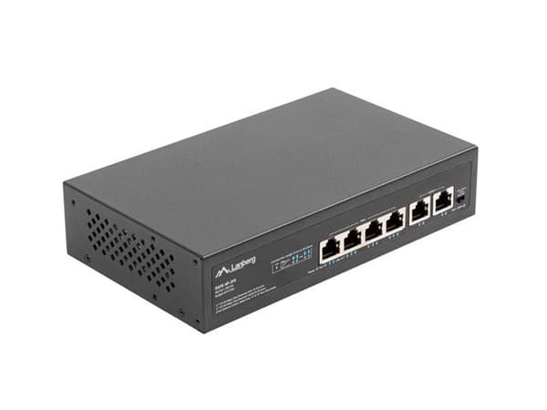 Lanberg Switch PoE+ Rack 10"/19" RSFE-4P-2FE-60