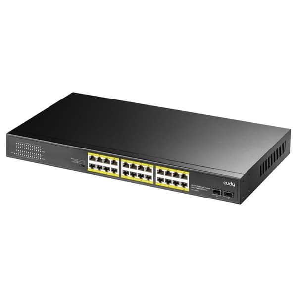 Cudy GS1028PS2 -verkkokytkin Gigabit Ethernet (10/100/1000) Power over Ethernet (PoE) Musta