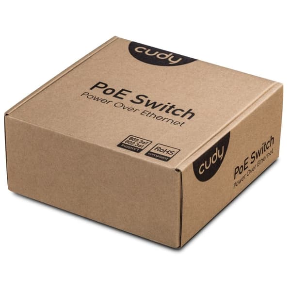 Cudy GS1005P -verkkokytkin Gigabit Ethernet (10/100/1000) Power over Ethernet (PoE) Harmaa