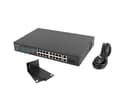 Miniatyrbillede 2 af 7: Lanberg Switch rack 19" POE+ 16x 100MB /2x COMBO GIGABIT ETHERNET 150W