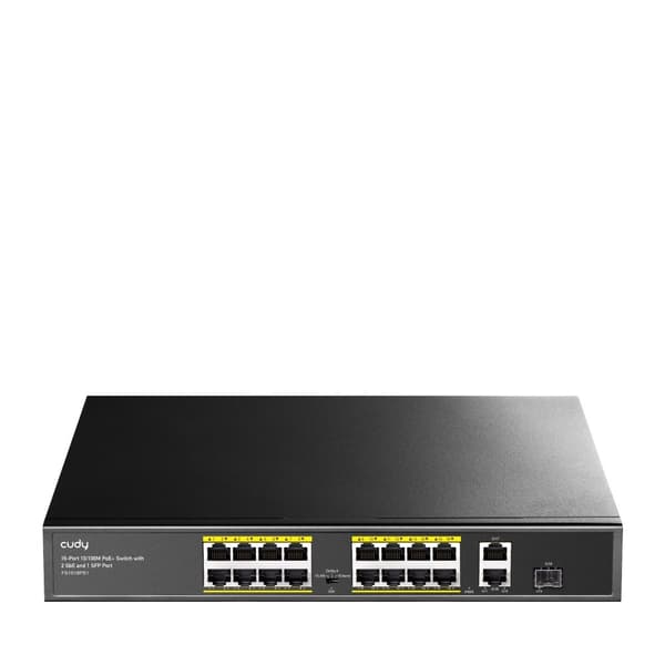 Cudy FS1018PS1 netværksswitch Fast Ethernet (10/100) Power over Ethernet (PoE) Grå