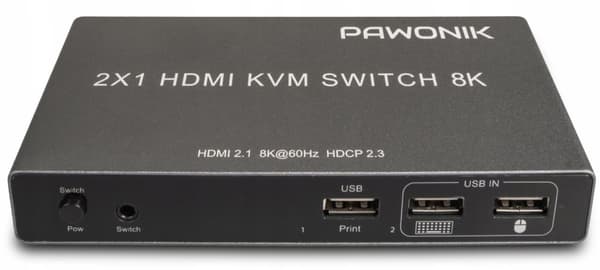 KVM-KONSOLI HDMI 2.1 -kytkinkytkin 4K120Hz 8K