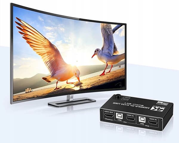 KVM Switch HDMI 2.0 USB Switch 4K/60Hz 3xUSB