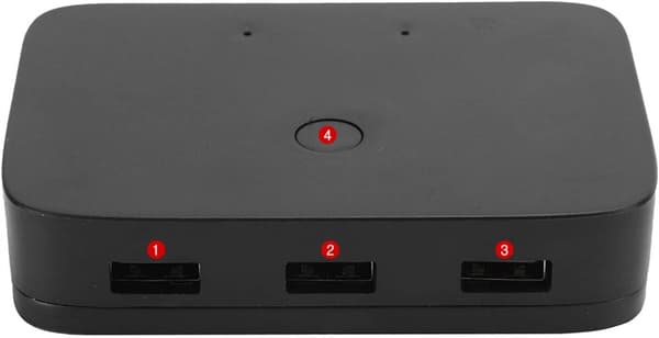 KVM-kytkin HDMI 2x1 kytkin 3xUSB +2 HDMI-KAAPELI