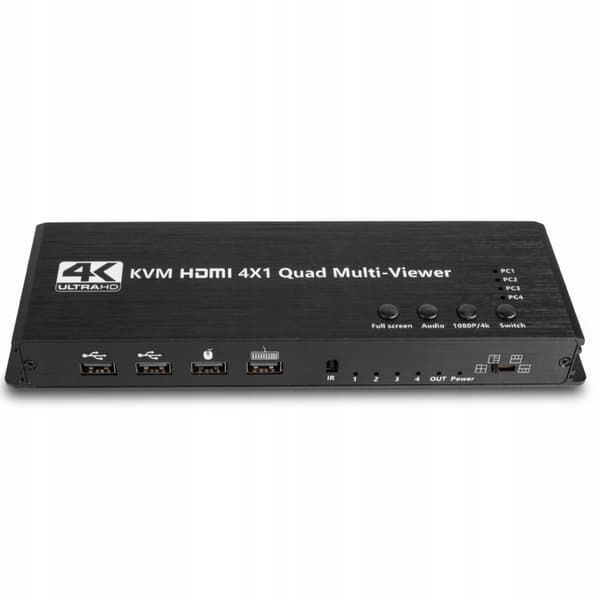 HDMI KVM SWITCH 4x1 SPLITTER 4xUSB MULTVIEWER