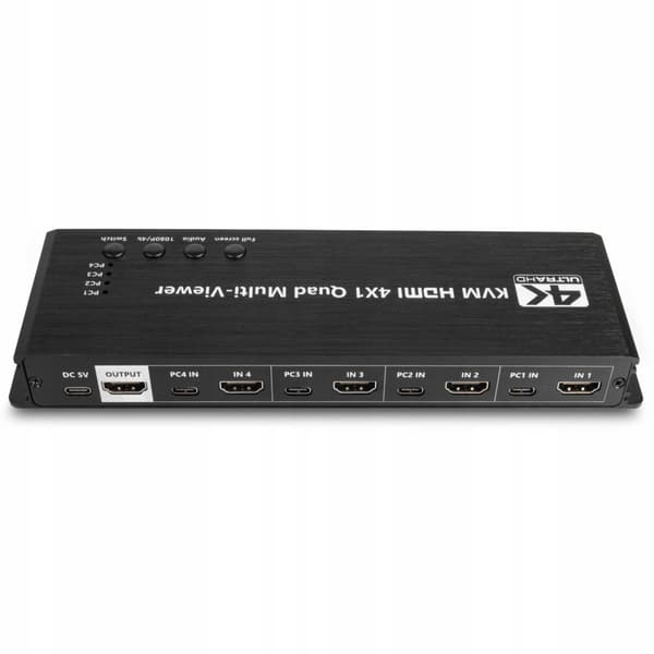 HDMI KVM SWITCH 4x1 SPLITTER 4xUSB MULTVIEWER