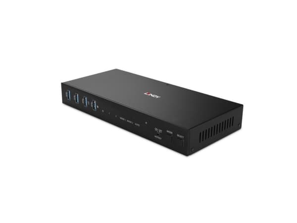 Lindy 39314, 4096 x 2160 piksler, 4K Ultra HD, Sort Sort