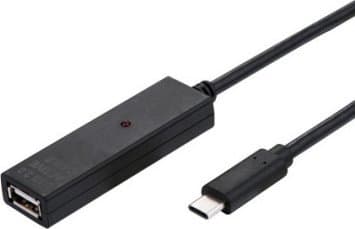 Kabel USB Value USB-A - USB-C 10 m Czarny