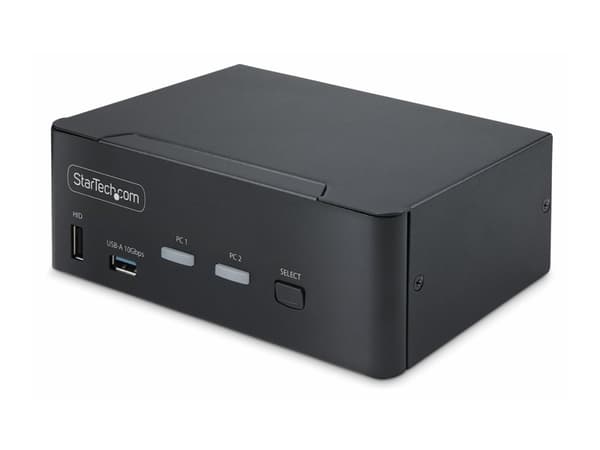 StarTech.com 2-Port Dual-Monitor DP 1.4 KVM Switch