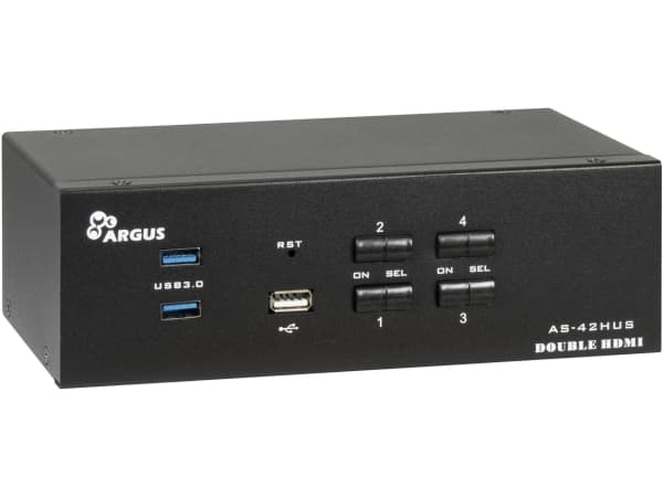 Inter-Tech IPC KVM Switch AC-42HUS HDMI, 4K@60Hz