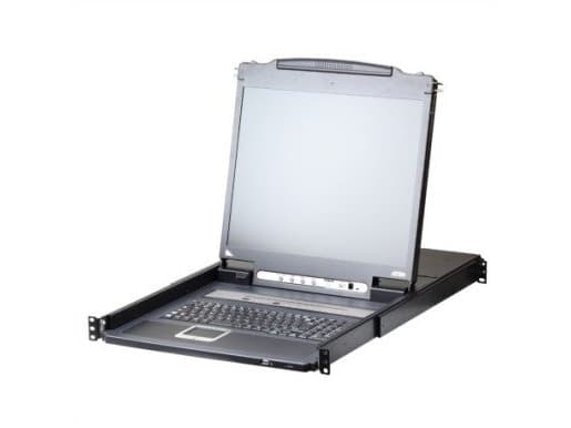ATEN CL5708iM LCD Over IP KVM-kytkin, USB-PS/2, VGA, 8 porttia, UK-Layout (UK-Layout)