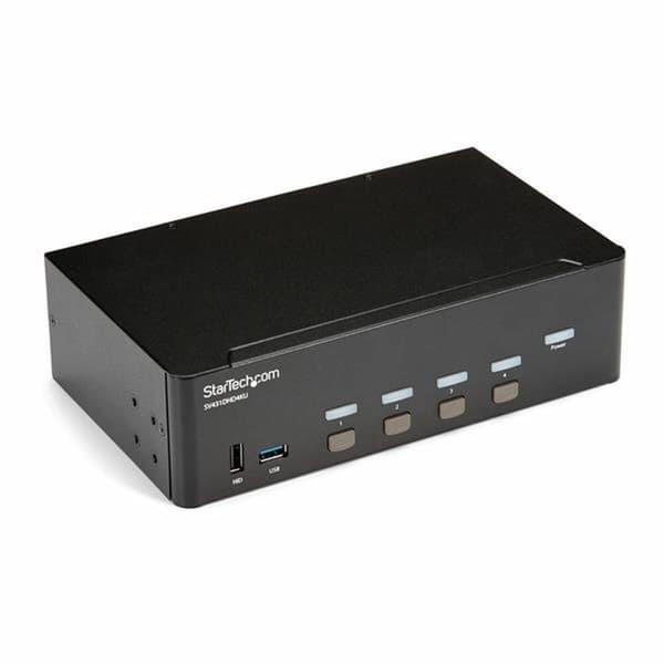 KVM-Brytare Startech SV431DHD4KU Svart