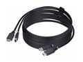 Pikkukuva 1 / 5: StarTech.com 10ft (3m) HDMI and USB 5Gbps KVM Cable, 4K 60Hz, HDMI 2.0 and USB Combo Cable for KVM Switches, 3.1 m, USB, USB, HDMI, Black, HDMI + USB