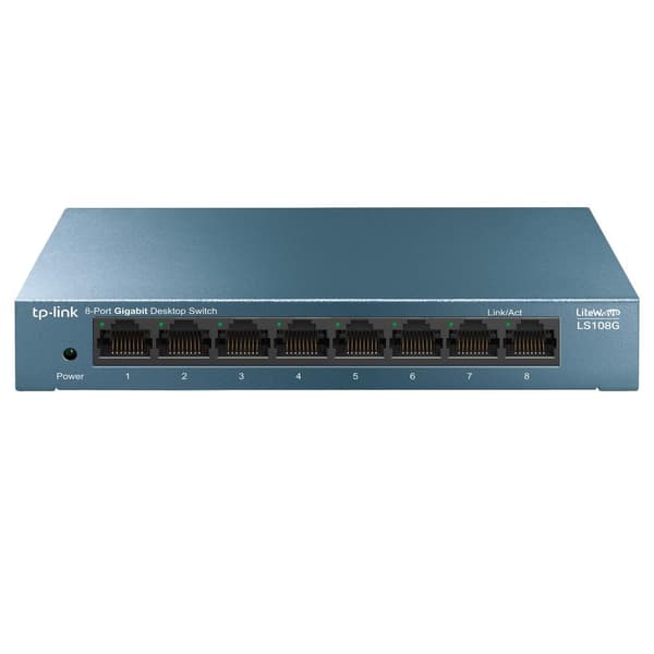 TP-Link LS108G - Switch Blå