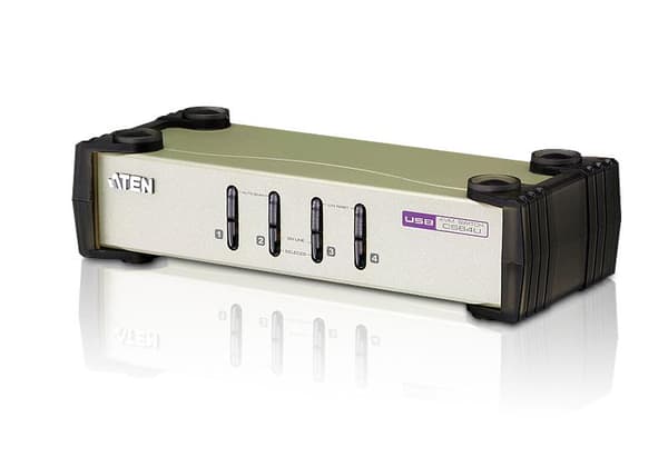 ATEN CubiQ CS84U - KVM switch - PS/2, USB - 4 x KVM port(e) - 1 lokal bruger - Desktop (CS84U)