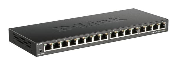 D-Link DGS 1016S - Switch - uadministreret - 16 x 10/100/1000 - Desktop - DC Power (DGS-1016S/E)