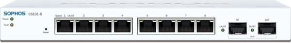 Sophos CS101-8 - Switch - administreret - 8 x 10/100/1000 + 2 x Gigabit SFP - desktop, vægmonteret Sølv