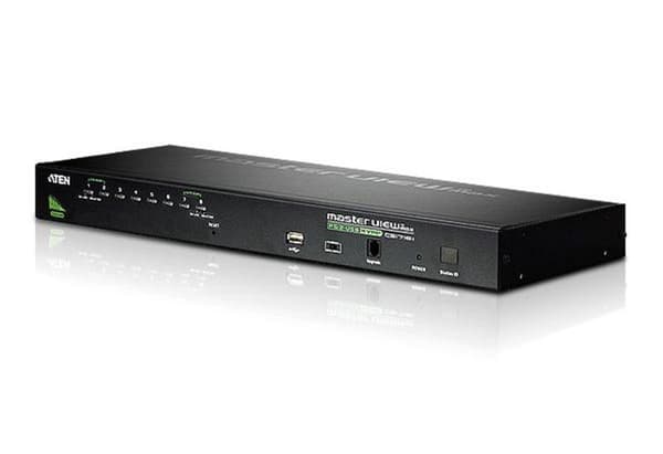 ATEN Master View max CS-1708A - KVM-kytkin - 8 x KVM-porttia - 1 paikallinen käyttäjä - Työpöytä (CS1708A)
