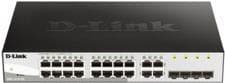 D-Link Web Smart DGS-1210-20 - Switch - 16 x 10/100/1000 + 4 x Gigabit SFP - Desktop, rackmonterbar - AC 100/230 V