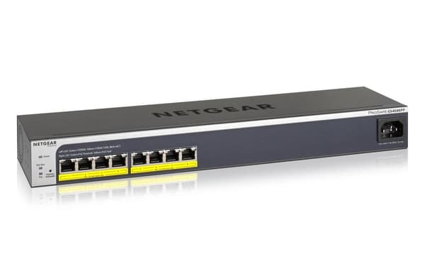 NETGEAR Click GS408EPP - switch - hanterad - 8 x 10/100/1000 (PoE+) - stationär, rackmonterbar, väggmonterbar, stolpmonterad - PoE+ (124 W)