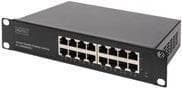DIGITUS DN-80115 - Switch - uadministreret - 16 x 10/100/1000 - rackmonterbar
