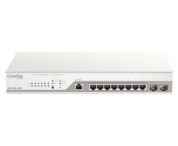 D-Link DBS-2000-10MP/E Network Switch Managed L2 Gigabit Ethernet (10/100/1000) Power over Ethernet (PoE) Grå (DBS-2000-10MP/E)