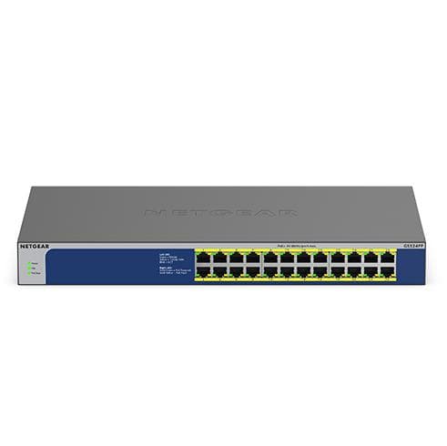 NETGEAR GS524PP - Switch - uadministreret - 24 x 10/100/1000 (PoE+) - Desktop, rackmonterbar - PoE+ (300 W) - AC 100 - 230 V Grå