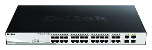D-Link Web Smart DGS-1210-28P - Switch - L3 - administreret - 24 x 10/100/1000 (PoE) + 4 x Gigabit SFP - Desktop, rackmonterbar - PoE (193 W)