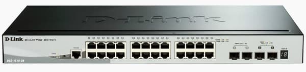 D-Link DGS 1510-28X - Switch - L3 - Smart - 24 x 10/100/1000 + 4 x 10 Gigabit SFP+ - Desktop, rackmonterbar