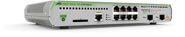 Allied Telesyn AT-GS970M/10PS-50 Switch Layer 3 Lite Gigabit Managed - 8 x 10/100/1000T PoE+ | 2 x SFP - 124W PoE Budget - Intern PSU