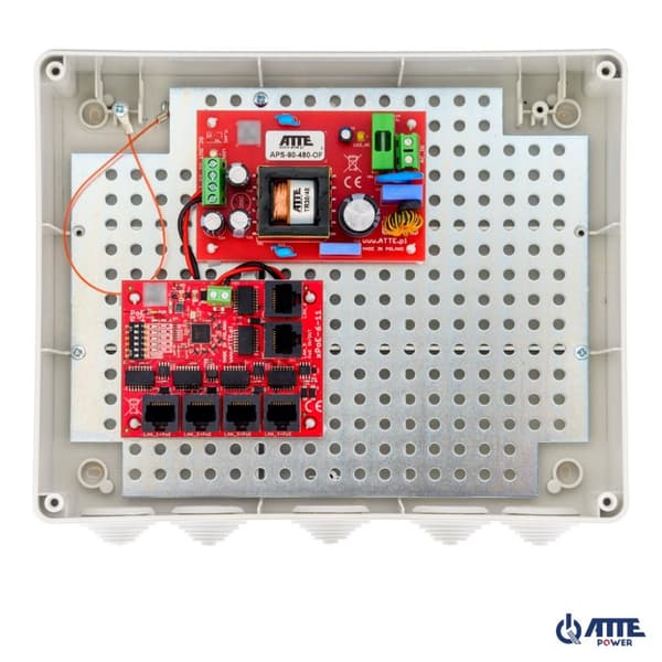 Viiden IP-kameran kytkinsarja PoE 5P+1UP ATTE IP-5-11-L3
