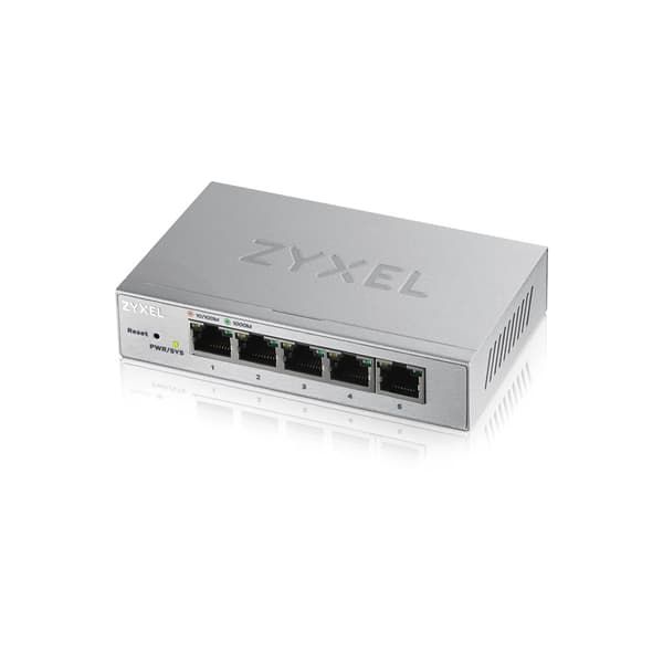 Zyxel GS1200-5 Administreret Gigabit Ethernet (10/100/1000) Sølv
