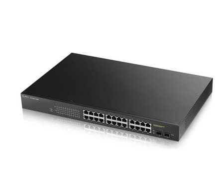 Zyxel GS1900-24HP Administrerad Gigabit Ethernet (10/100/1000) 1U Svart