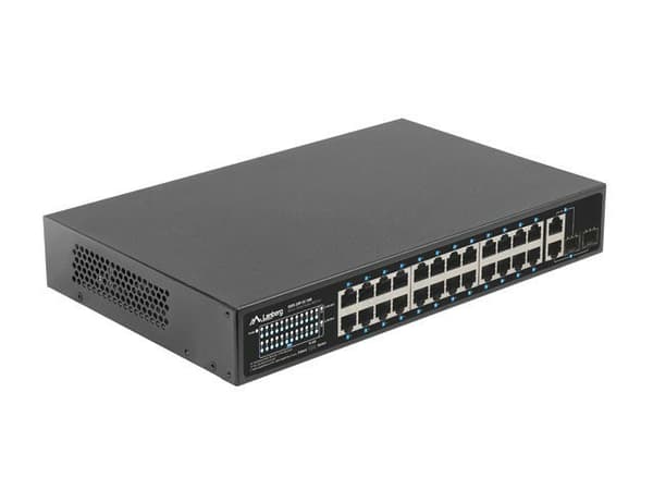 Lanberg Switch 24X 100MB DSP+/2X Combo Rack 19" 360W V2